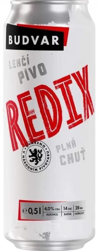 Пиво Budweiser Redix світле фільтроване 4% 0,5 л