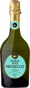 Вино игристое Borgo Sole Prosecco DOC Extra Dry белое сухое 11% 0.75 л