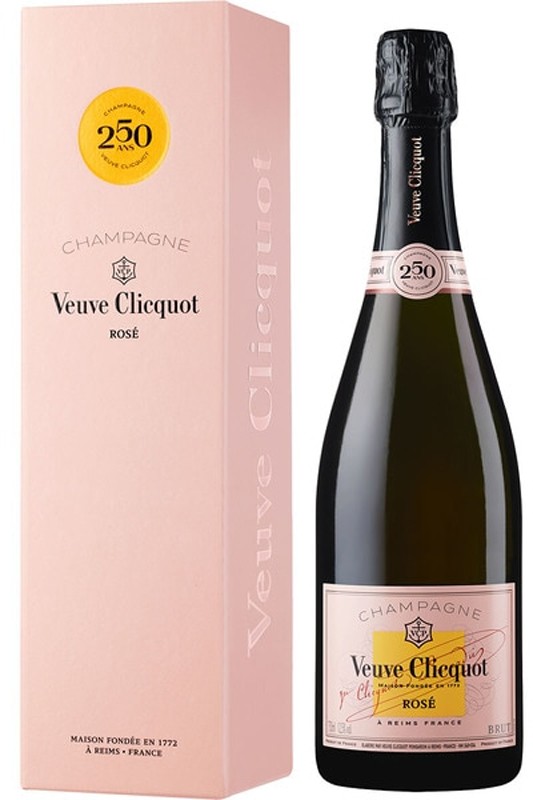 Шампанское Veuve Clicquot Rose розовое брют 12,5% 0,75л в коробке