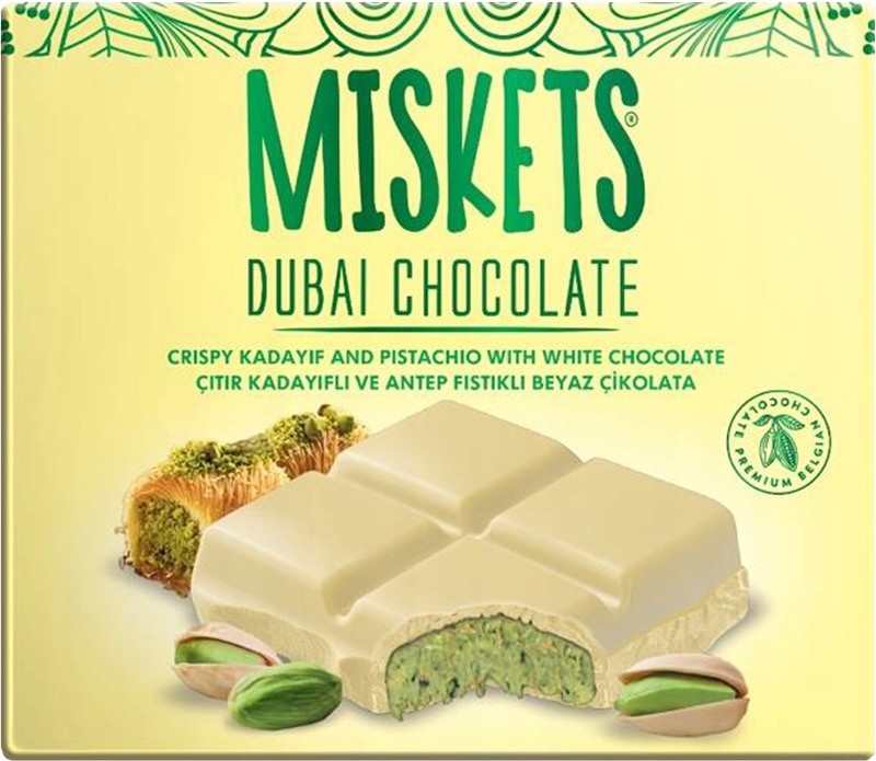 Белый шоколад Miskets Dubai Chocolate 100 г