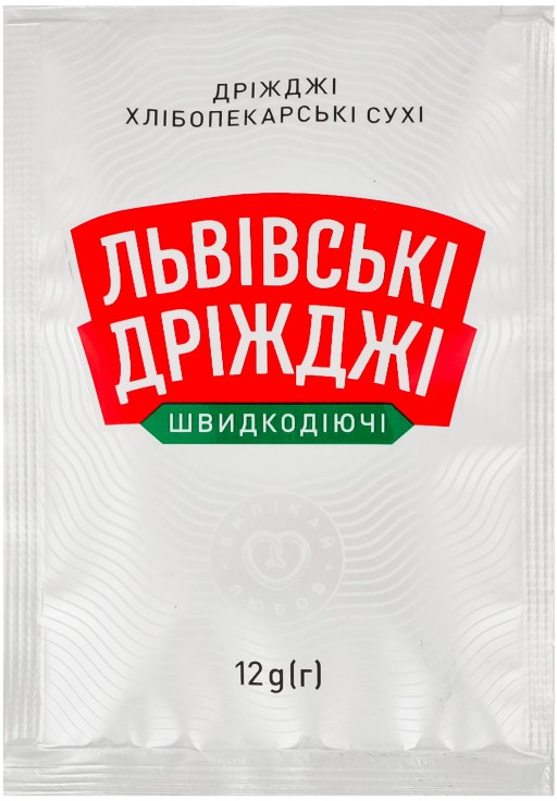 Дрожжи Львівські дріжджі Быстродействующие хлебопекарные сухие 12г
