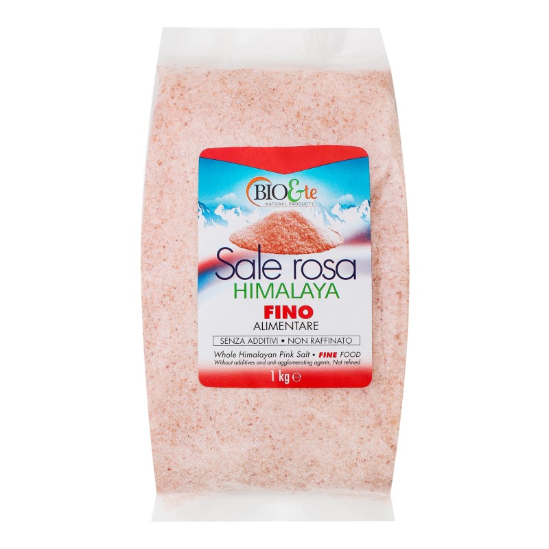 Соль каменная Био мелкая розовая Гималайская Casa Rinaldi 1 кг