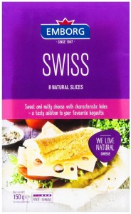 Сир Emborg Swiss нарізка 45% 150 г