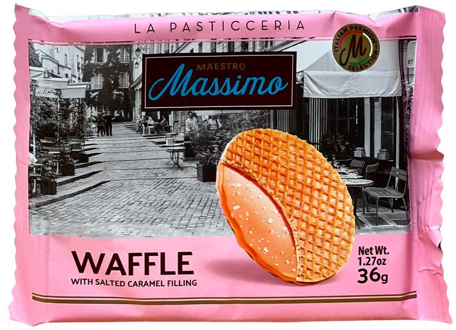 Вафли с соленой карамелью Maestro Massimo 36 г