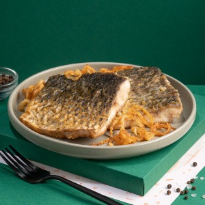 Короп смажений з цибулею