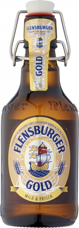 Пиво світле Flensburger Gold 4,8% 0,33л