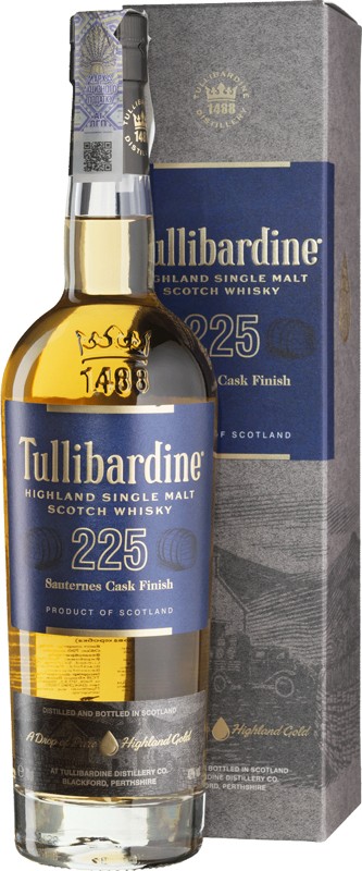 Виски Tullibardine Sauternes Finish 225 43% 0,7 л в подарочной коробке