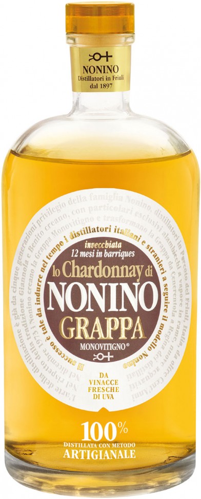 Грапа Nonino Lo Chardonnay Monovitigno 41% 0,7л