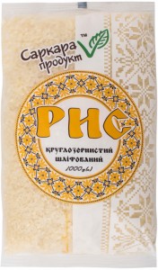 Рис круглозернистий шліфований Саркара продукт 1000г