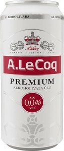 Пиво A le Coq Premium світле 0% 0,33 л