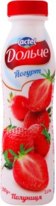 Йогурт Дольче Клубника 2.5% 290г