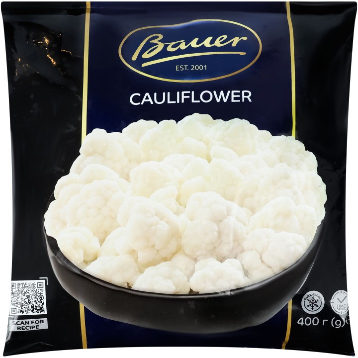 Капуста цвітна Bauer швидкозаморожена 400г