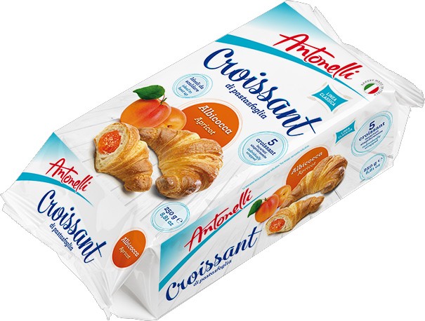 Круасани Antonelli з абрикосовою начинкою 250 г