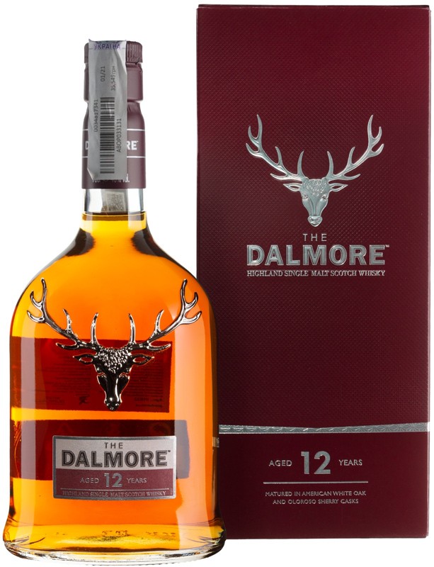 Віскі Dalmore 12уо 43% 0,7 л у подарунковій коробці