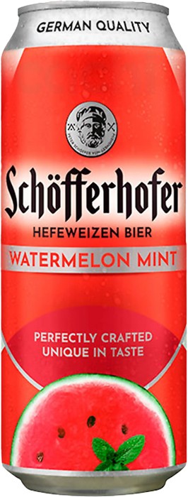 Пиво нефильтрованное с соком Schofferhofer Watermelon Mint 3,2% 0,5 л