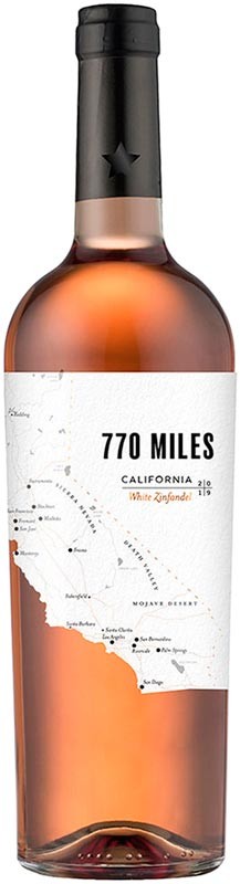 Вино 770 Miles Zinfandel Rose рожеве напівсухе 10.5% 0.75 л