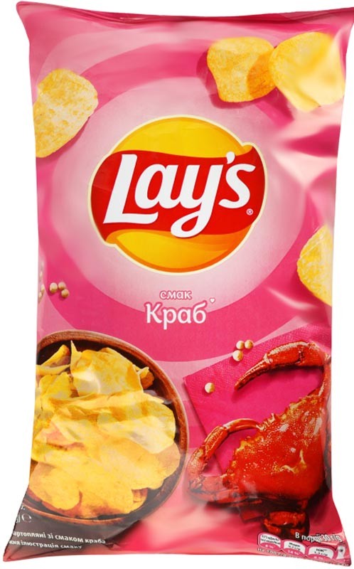 Чіпси Lays Краб 120 г