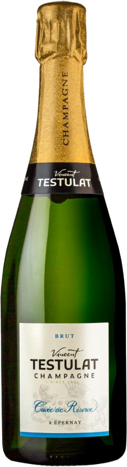 Шампанське Vincent Testulat Cuvee de Reserve Brut біле брют 12% 0,75 л