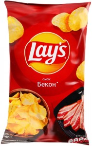 Чіпси Lays Бекон 120 г