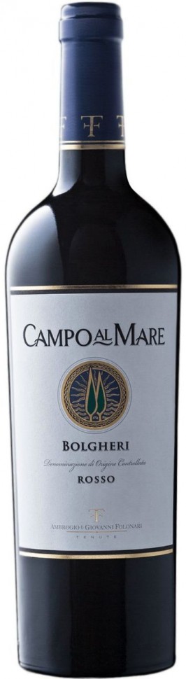 Вино Campo Al Mare Bolgheri Rosso червоне сухе 15,5% 0,75 л