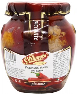 Перець La Cerignola фарширований тунцем в олії 314мл
