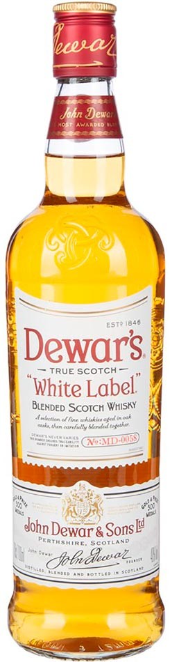 Виски Dewar's White Label от 3 лет выдержки 40% 0.7 л