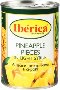Ананас Iberica шматочками у сиропі 565 г