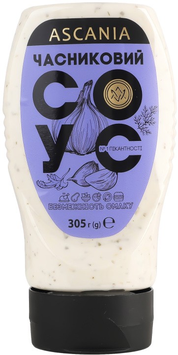 Соус Ascania Часниковий 305г
