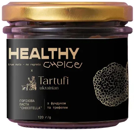 Ореховая паста Tartufi Chocotella с фундуком и диким черным трюфелем 120 г