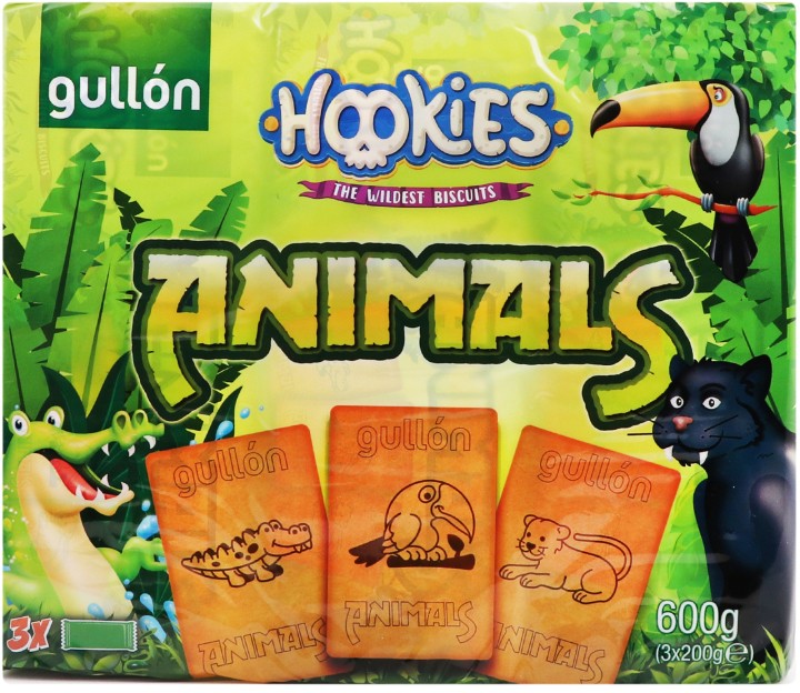 Печиво Gullon Hookies Animals 600 г