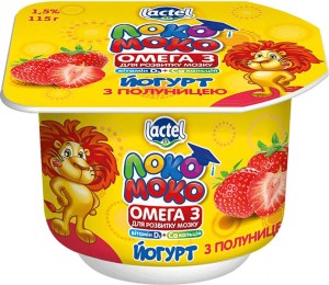 Йогурт Локо Моко с клубникой 1.5% 115г