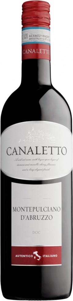 Вино Canaletto Montepulciano d'Abruzzo червоне сухе 13,5% 0,75 л 