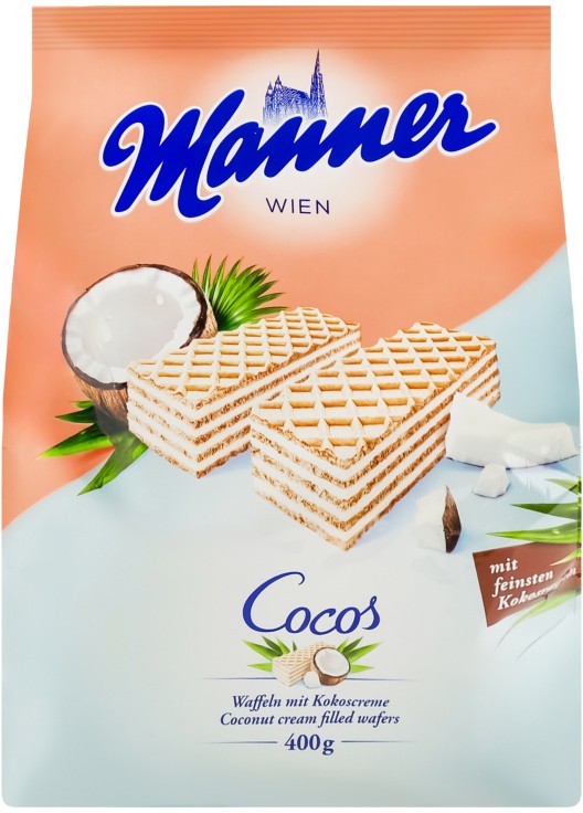 Вафли Manner Cocos 400 г