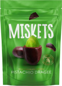 Драже Miskets с фисташками в молочном шоколаде 70 г