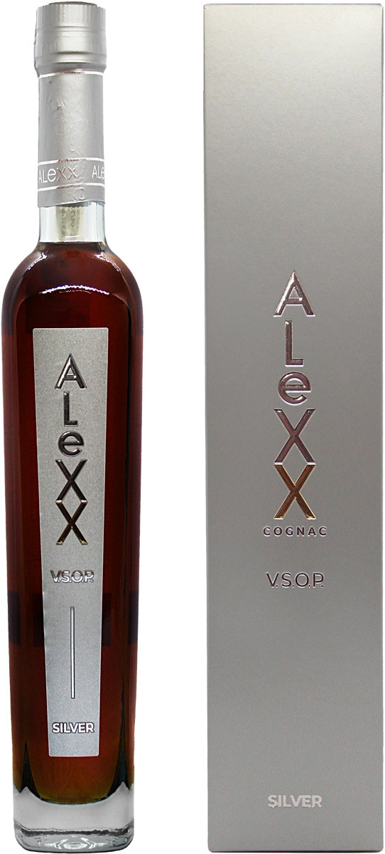 Коньяк AleXX Silver 40% 0.375л в подарочной упаковке