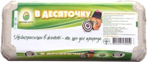 Яйця курячі Діброва Агро В десяточку С1 10 шт
