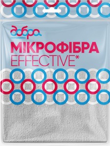 Салфетка Добра господарочка из микрофибры Effective 30х30 см 1 шт
