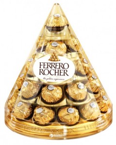 Конфеты вафельные с целым лесным орехом Ferrero Rosher п/у 350г