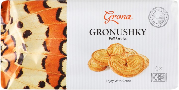 Печиво Grona Гронушки листкове 210 г