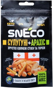 Сир сушений мікс snEco Сулугуні+Арахіс 20 г