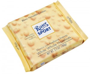 Шоколад Ritter Sport белый с лесным орехом 100г