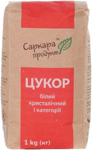 Сахар белый Саркара продукт кристаллический из сахарной свеклы 1 кг