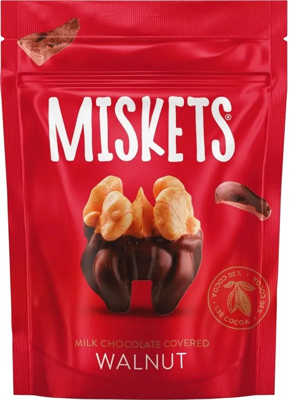 Горіх волоський Miskets в молочному шоколаді 70 г