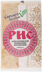 Рис длиннозернистый Саркара продукт пропаренный шлифованный 1 кг