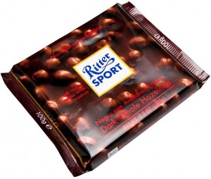 Шоколад Ritter Sport темный с лесным орехом 100г