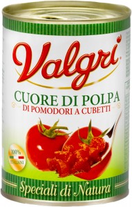 Томаты Valgri очищенные нарезанные кубиками 400 мл