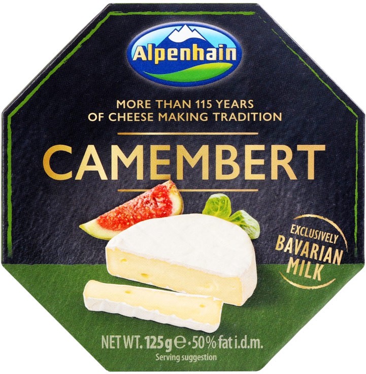 Сыр Alpenhain Select Camembert 50% 125г