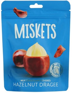Драже Miskets с фундуком в молочном шоколаде 70 г