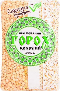 Горох шлифованный колотый Саркара продукт 1 кг