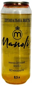 Лимонад натуральный Manoli Манго 0,5 л